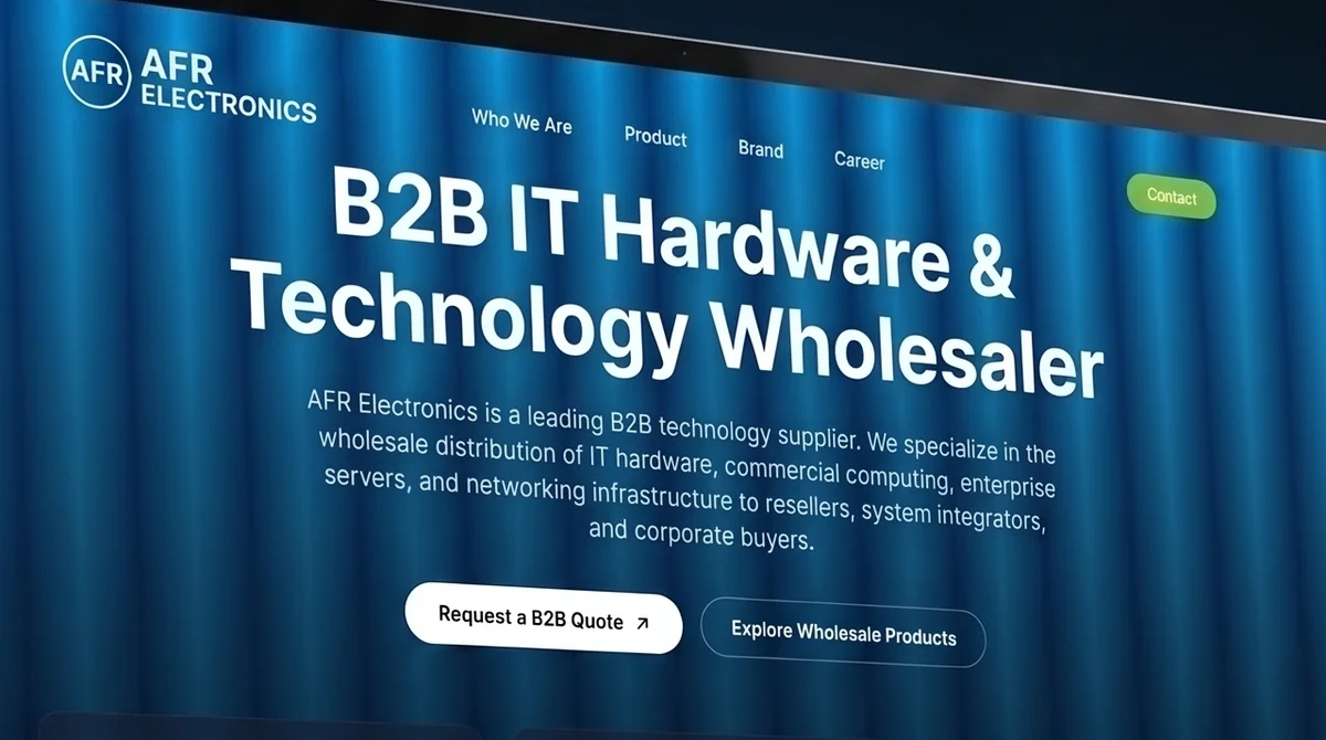 AFR Electronics website detail