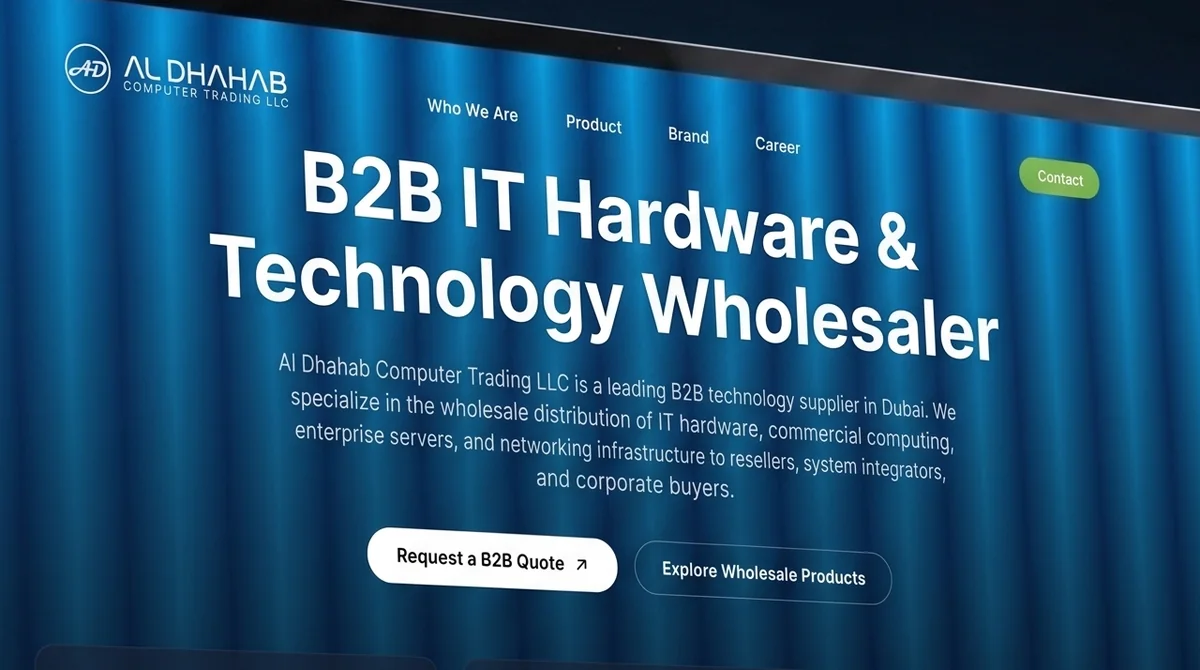 Al Dhahab Computer Trading website detail