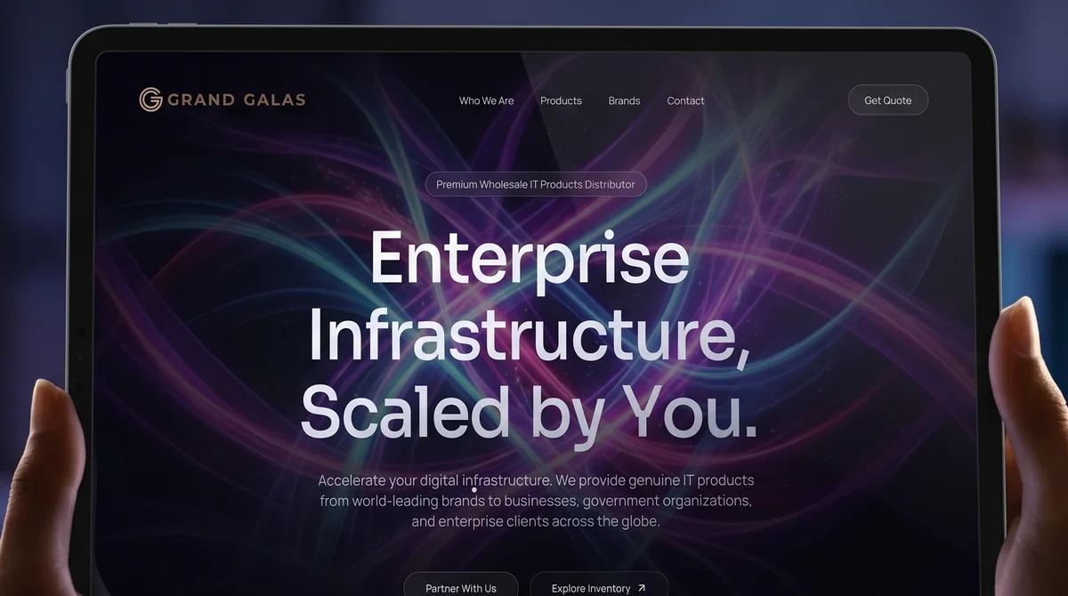 Grand Galas website detail