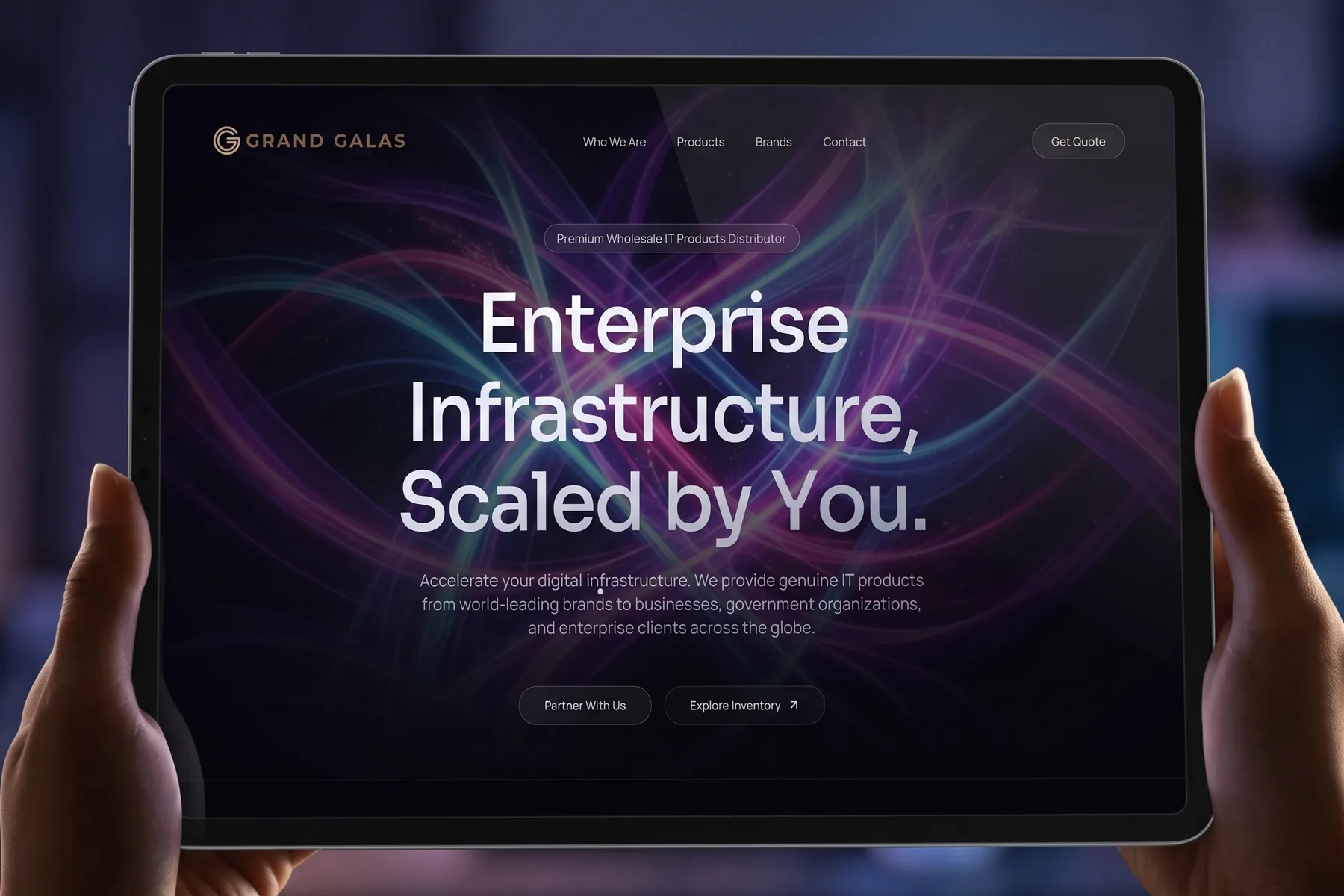 Grand Galas – Corporate Website & Social by NextHub Innovations
