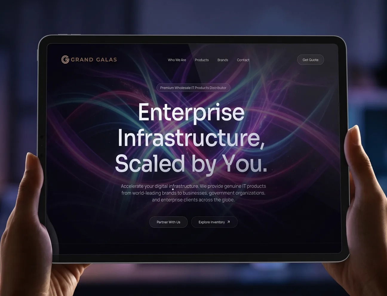 Grand Galas – Corporate Website & Social project by NextHub