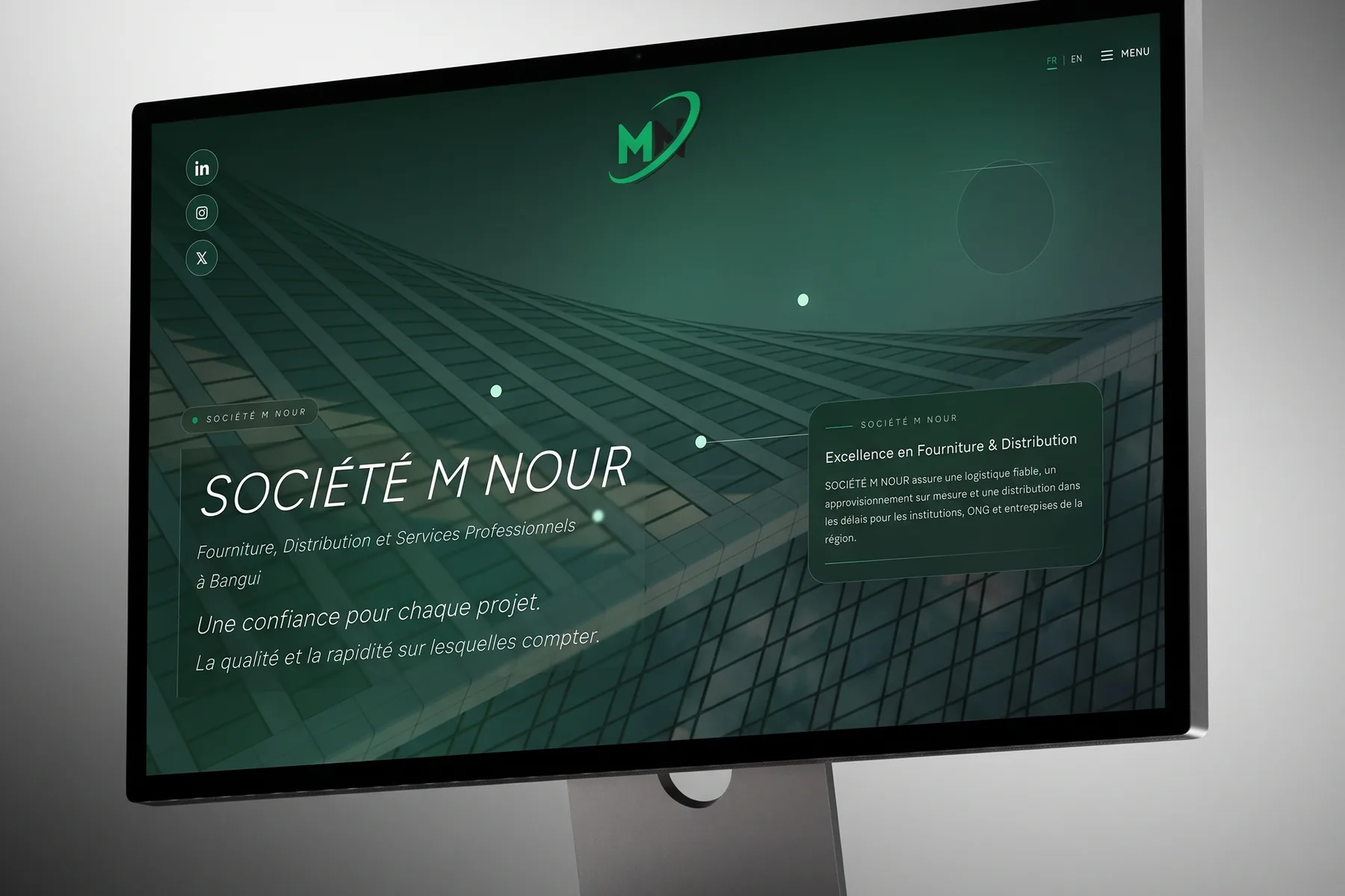 Société M Nour – Next.js & React Website by NextHub Innovations