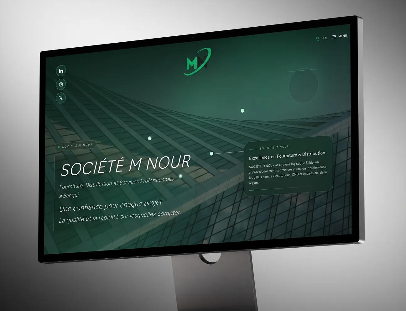 Société M Nour – Next.js & React Website project by NextHub