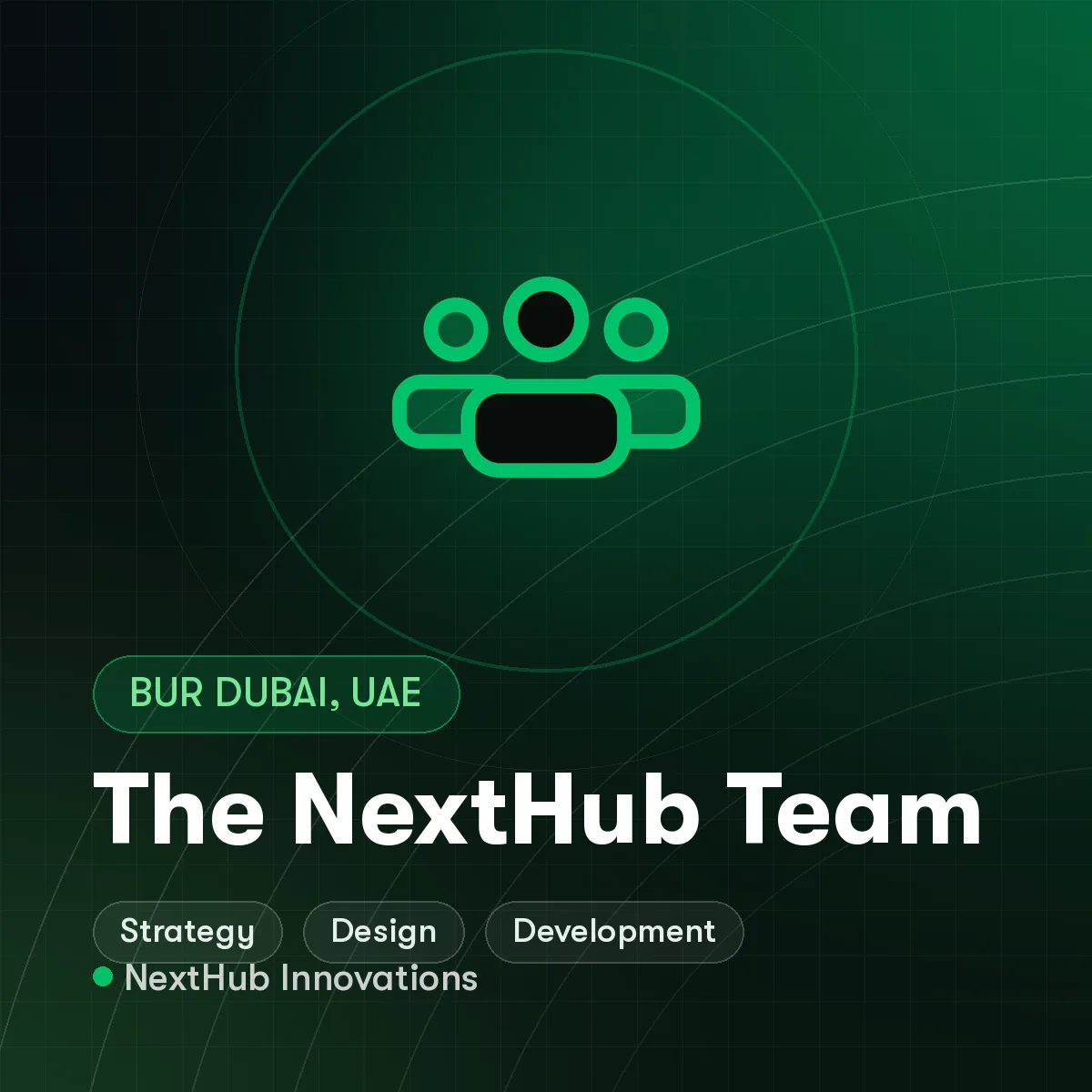 The NextHub Innovations team in Dubai